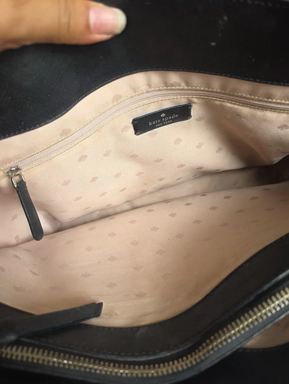 kate spade Pale Pink & Cream Structured Tote